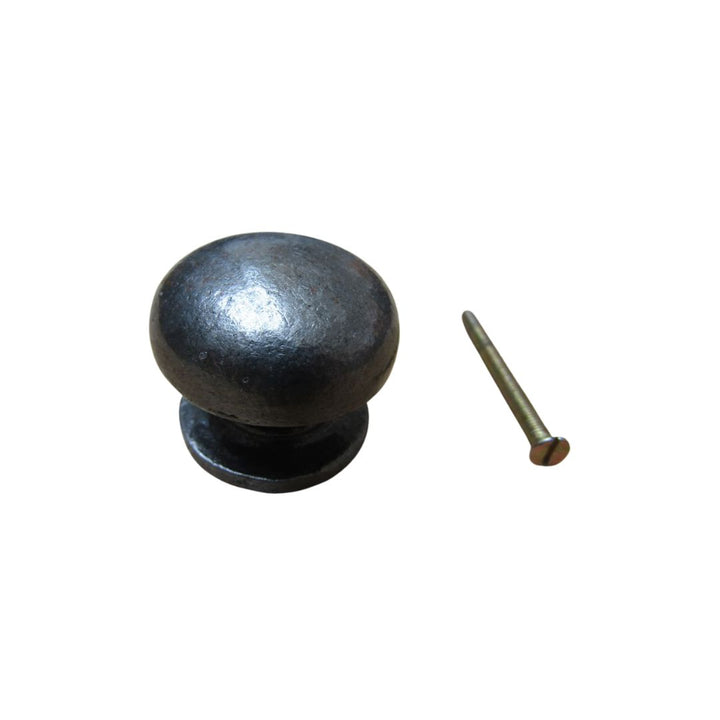 Burlington Mushroom Cabinet Knob Antique Iron 40mm
