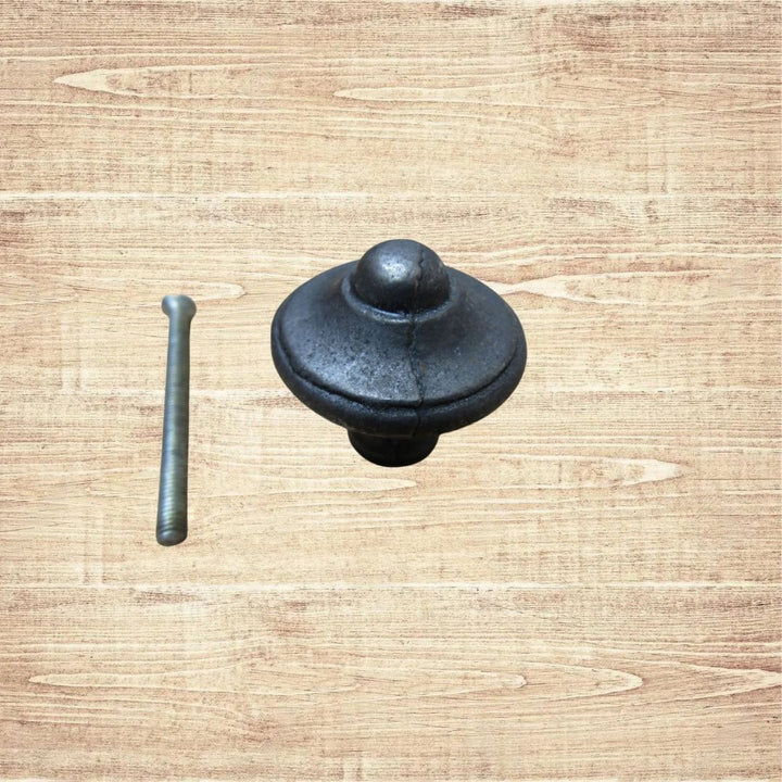 Decorative Dome Cabinet Knob Antique Iron 30mm
