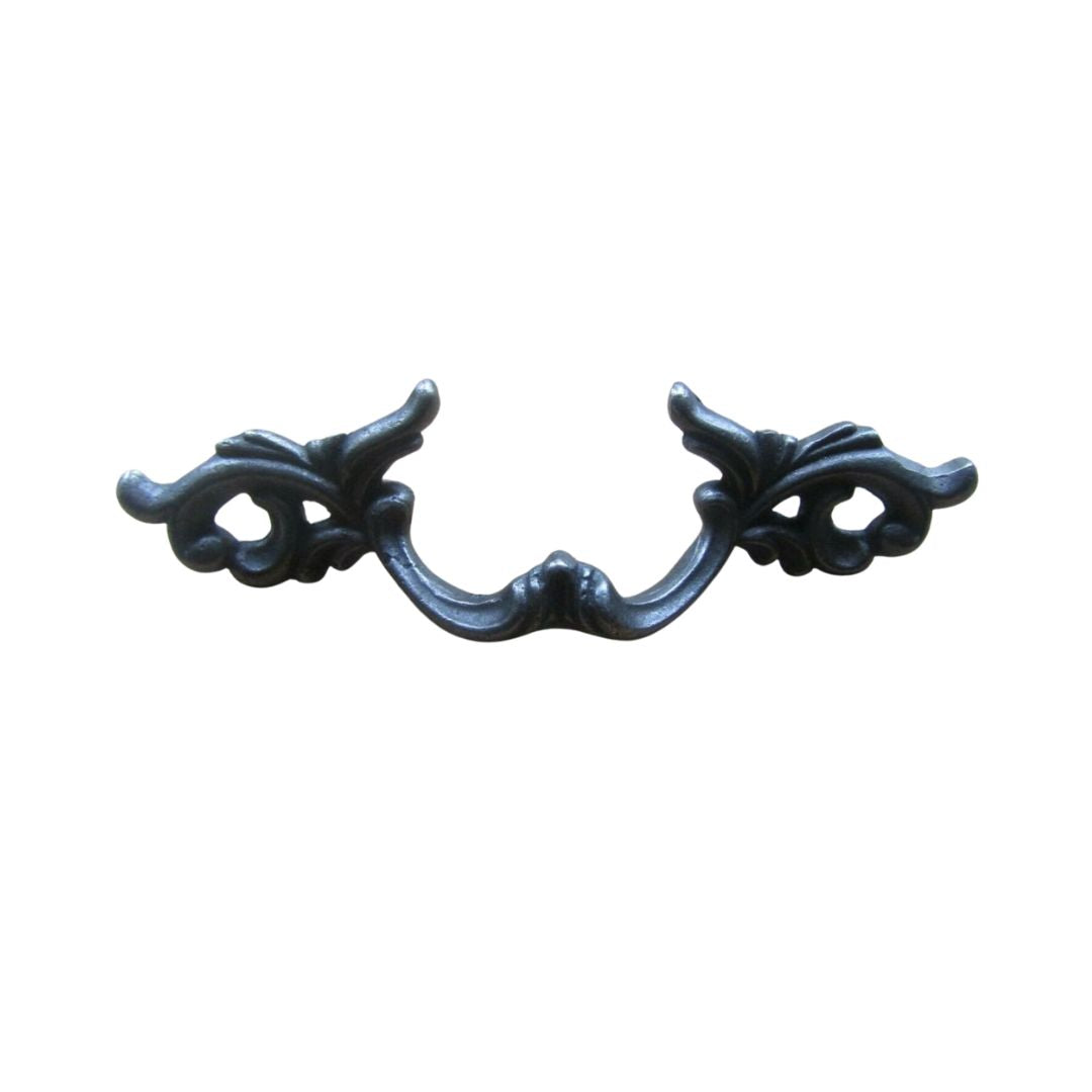 Poignée de meuble décorative à motif de feuille française