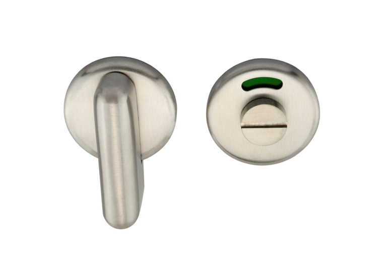 Fire Rated Disabled Bathroom Thumbturn & Release Satin Stainless Steel
