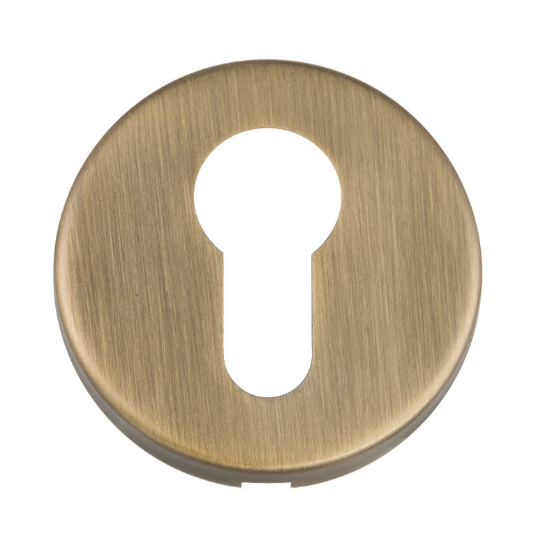 Euro Profile Escutcheon Satin Stainless Steel Clip-On Rose 52x8mm Fire Rated
