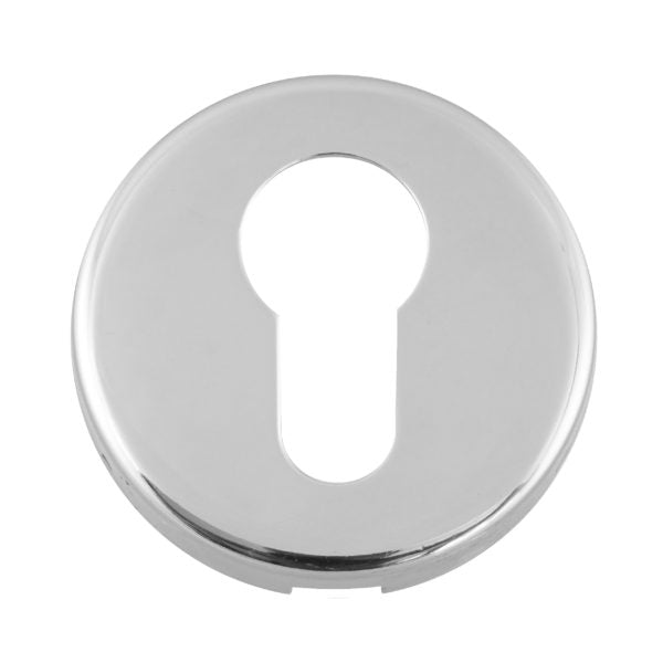 Euro Profile Escutcheon Satin Stainless Steel Clip-On Rose 52x8mm Fire Rated
