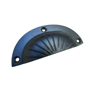Fan Cup Pull Handle Black Antique 