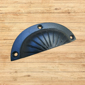 Fan Cup Pull Handle Black Antique 