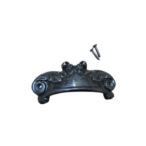 Feathered Cup Pull Handle Antique Iron
