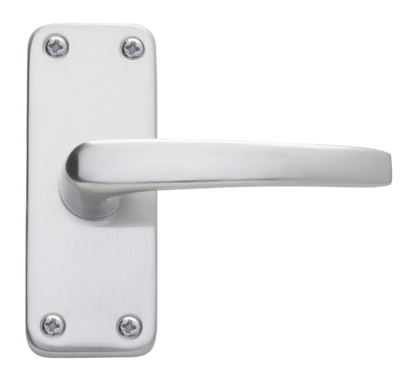 Fire Rated Contract Latch Lever on Backplate Door Handle
