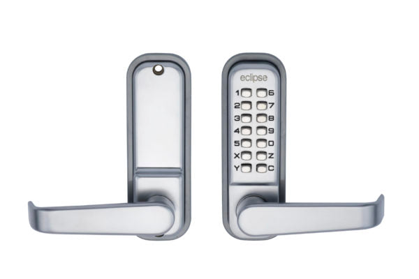 Fire Rated ED40 SCP Lever Handle Digital Lock Keyless Door Lock Satin Chrome