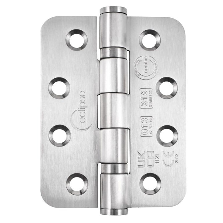 Fire Rated SS 316 External Door Hinge Satin Stainless Steel