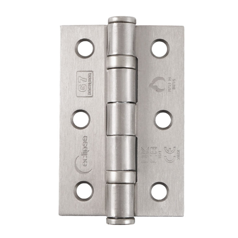 Fire Rated Ball Bearing Door Hinge 76x52mm Antique Bronze Grade 7 Mild Steel Pack of 2