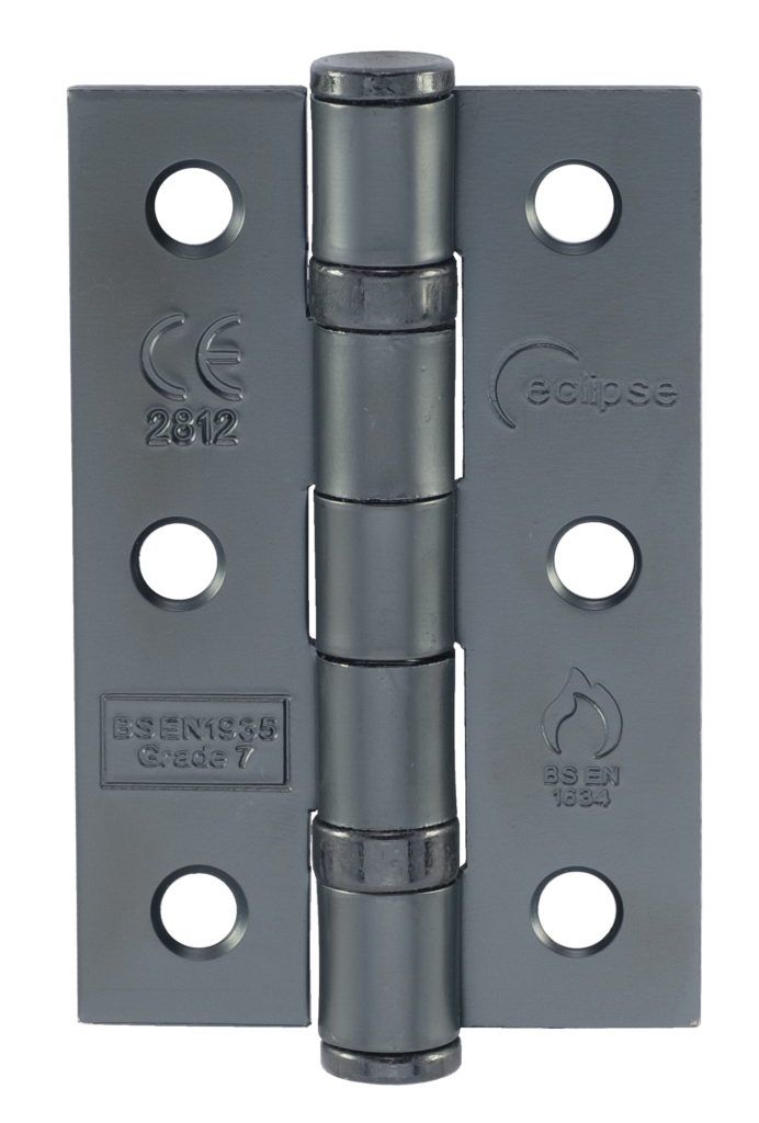 Fire Rated Ball Bearing Door Hinge 76x52mm Antique Bronze Grade 7 Mild Steel Pack of 2
