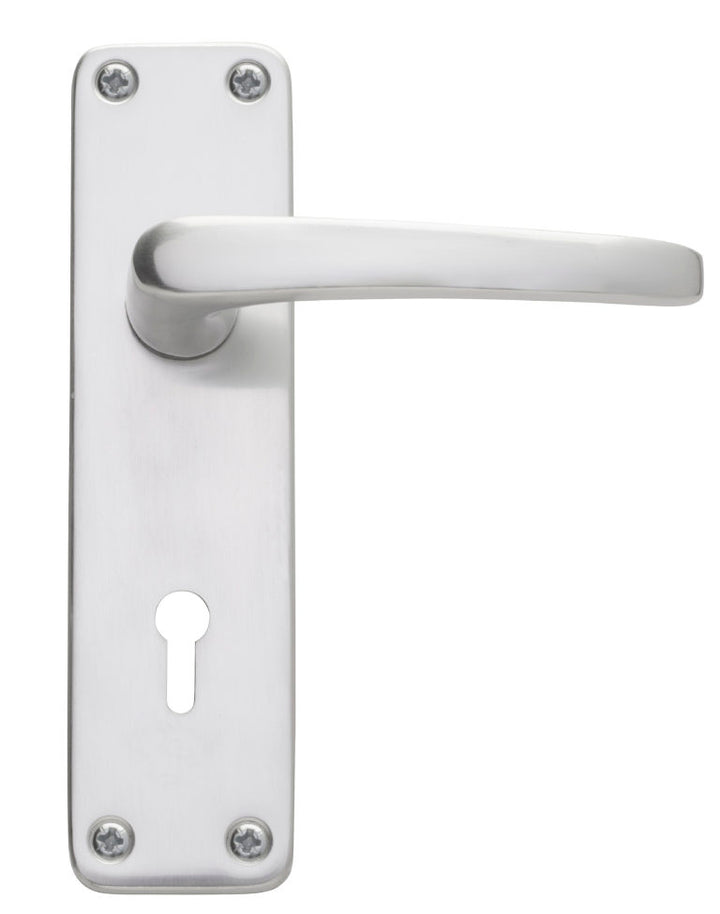 Fire Rated Contract Latch Lever on Backplate Door Handle