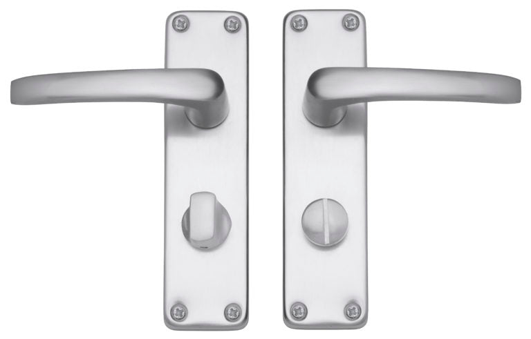 Fire Rated Contract Latch Lever on Backplate Door Handle
