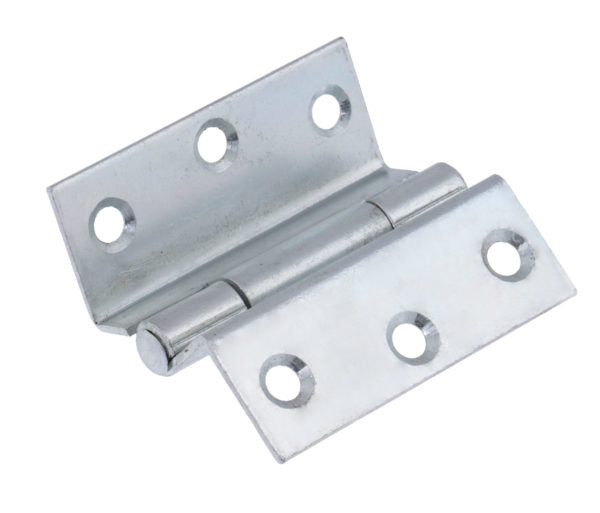 Fire Rated Stormproof Hinge 63mm Bright Zinc Plated Steel Pair