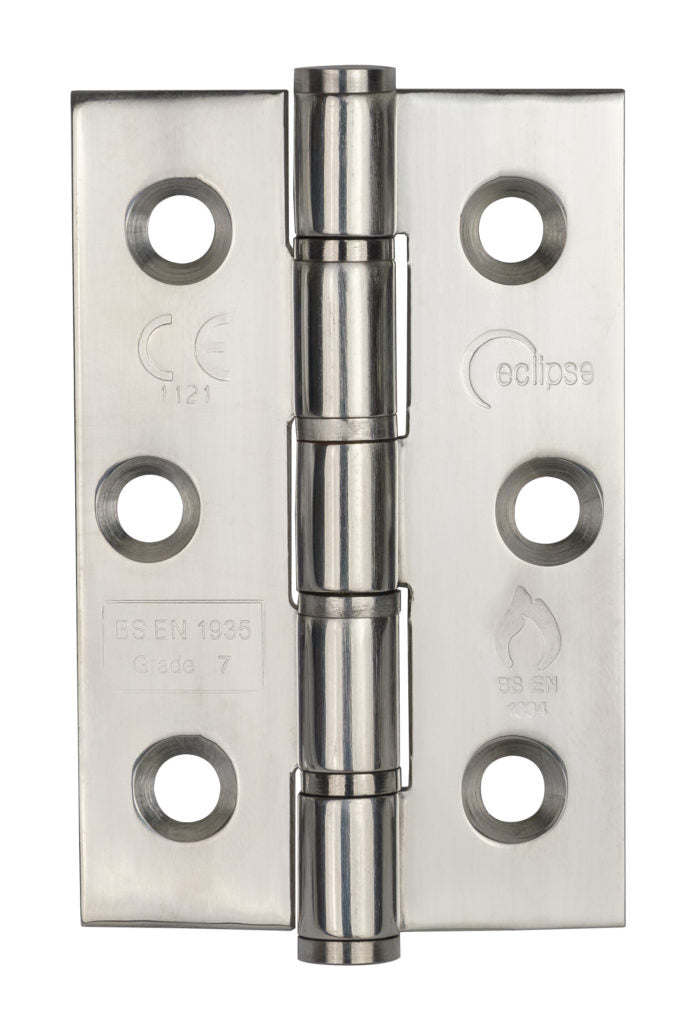 Fire Rated Washered Hinge 76x51mm Grade 7 Pack of 2