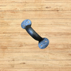 Penny End Cabinet Pull Handle Handforged 4" Antique Iron