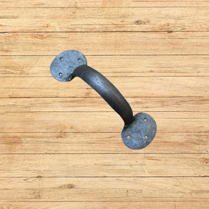 Penny End Cabinet Pull Handle 6" Antique Iron