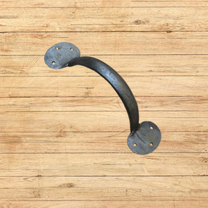 Penny End Cabinet D Pull Handle 7" Antique Iron
