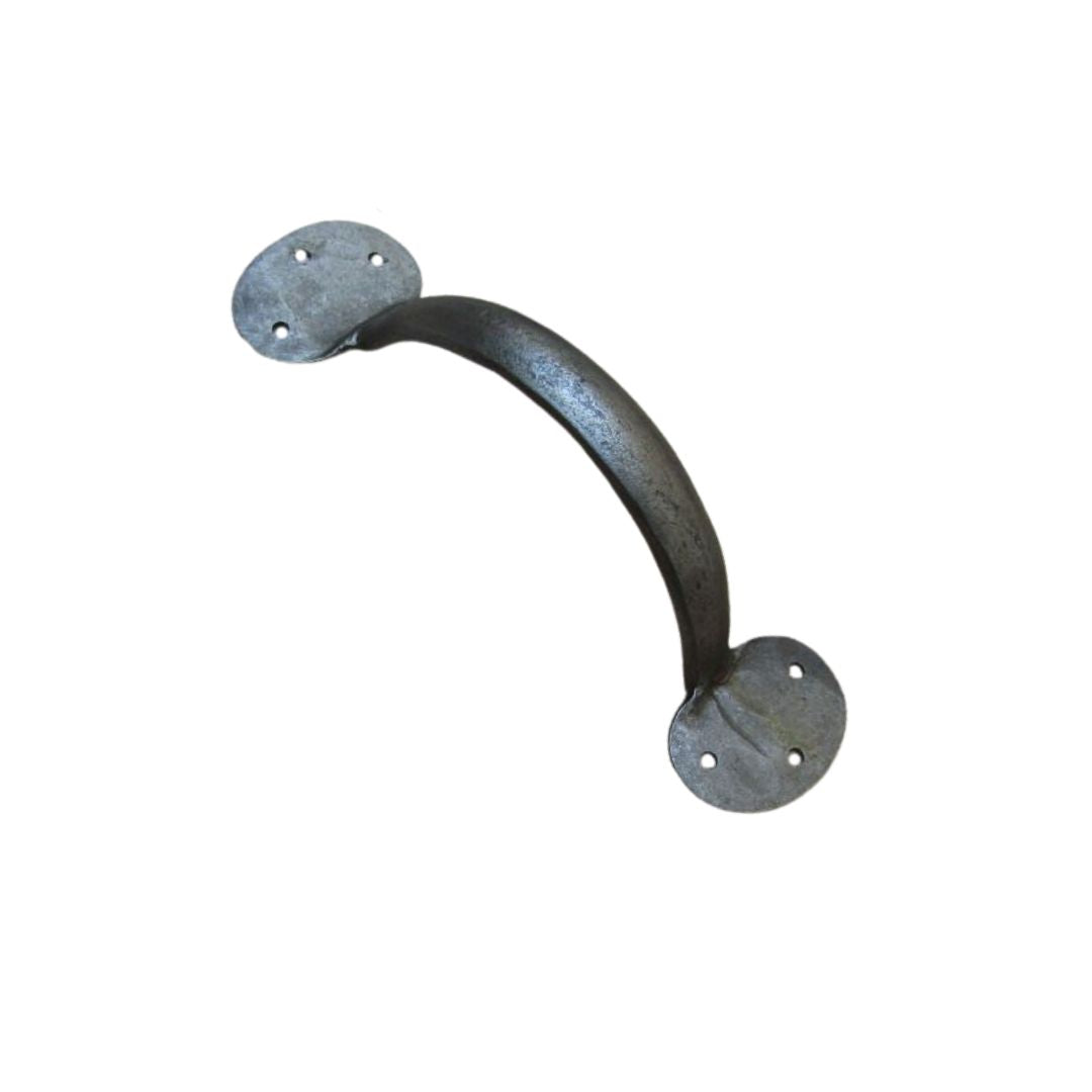 Penny End Cabinet D Pull Handle 7" Antique Iron