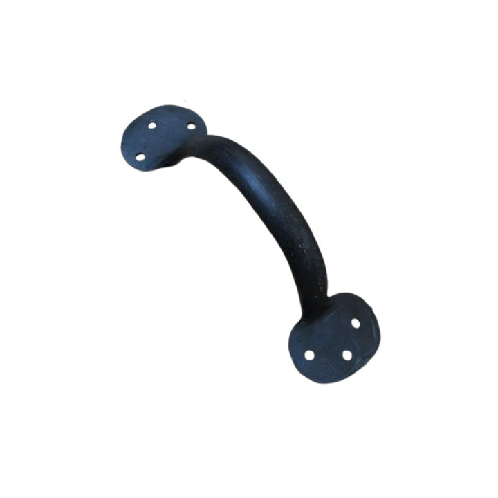 Penny End Cabinet Pull Handle 7" Handforged Black Wax 