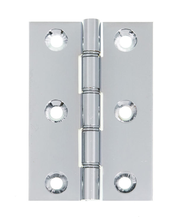 Double Phosphor Bronze Washered Hinge Polished Chrome Pack of 2