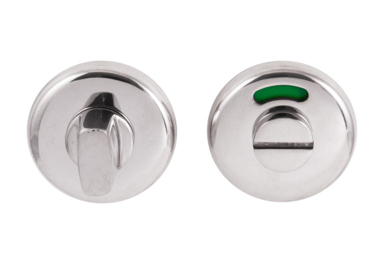 Indicating Bathroom Thumbturn & Release Satin Stainless Steel Fire Rated