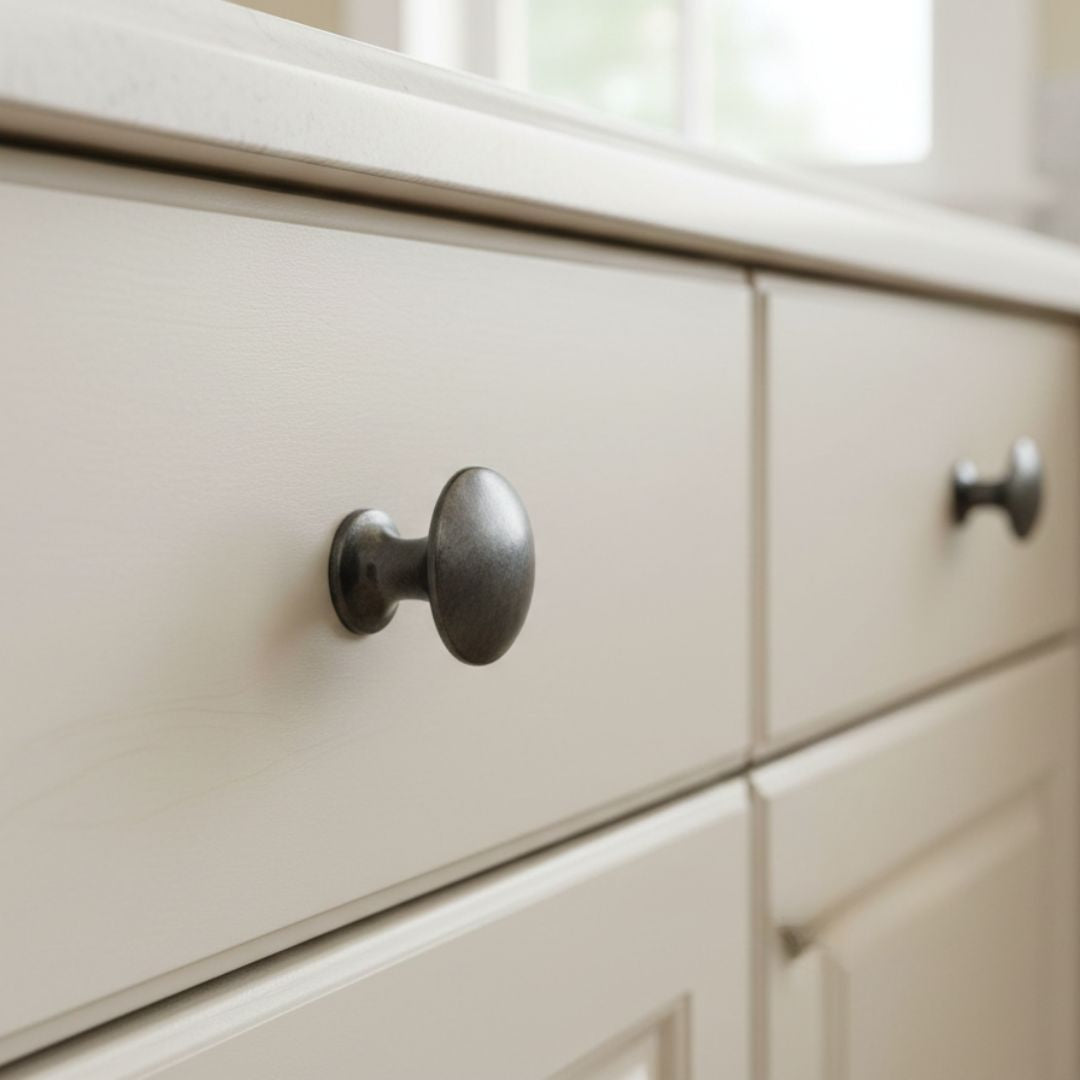 Kettle Cabinet Knob Antique Iron 38mm