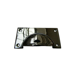 Large Lipped Rectangular Cup Pull Handle Polished Chrome
