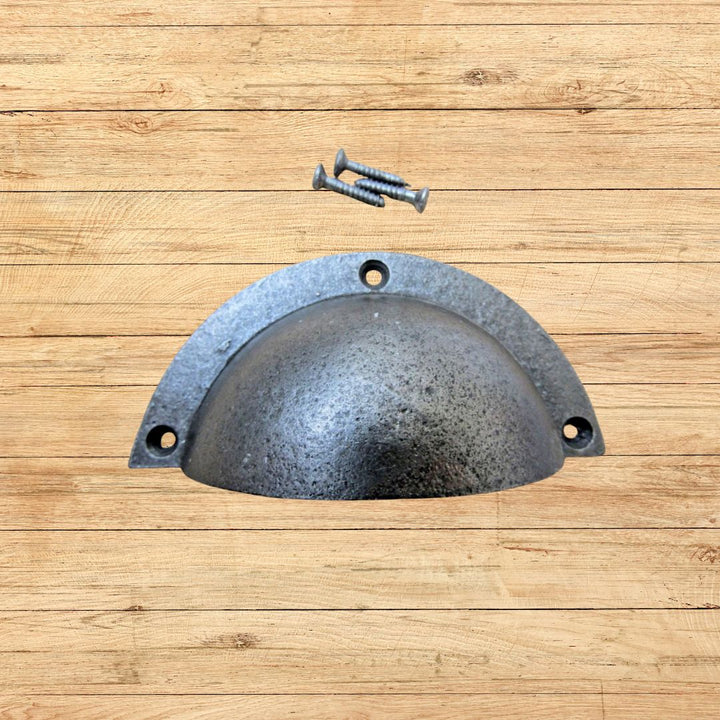 Cup Pull Handle Antique Iron Large Victorian Style