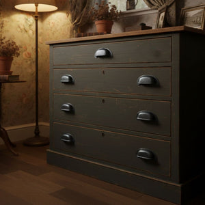 Antique Iron Lipped Rear Fix Cup Pull Handle
