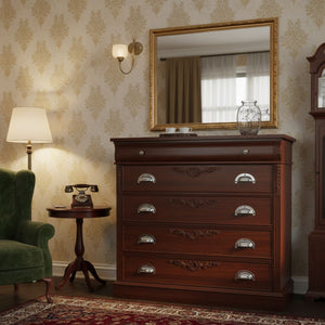 Lugged Pressed Steel Cabinet Cup Pull Handle Chrome