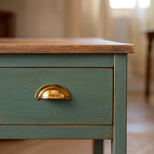 Polished Brass Lugged Pressed Steel Cup Pull Handle