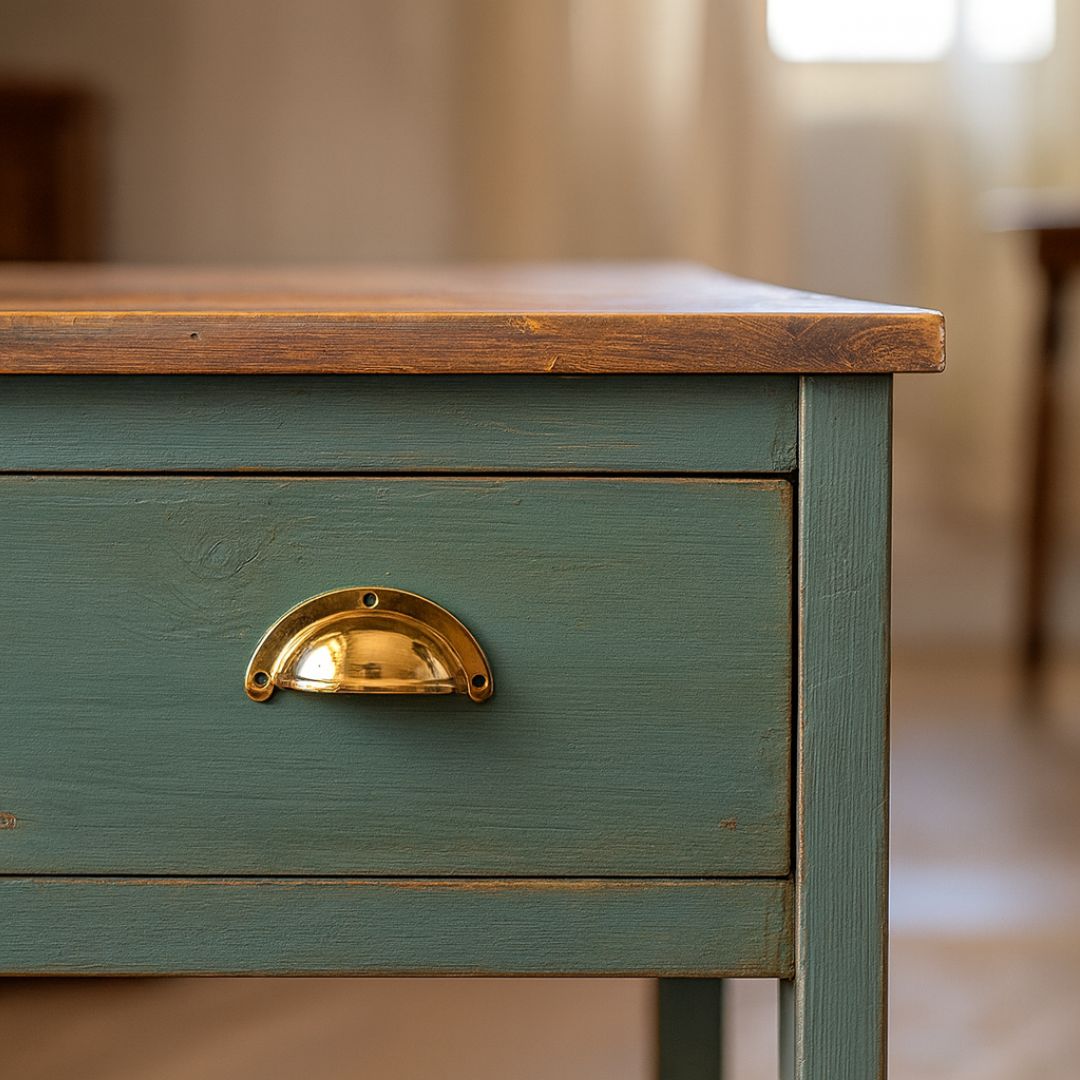 Polished Brass Lugged Pressed Steel Cup Pull Handle