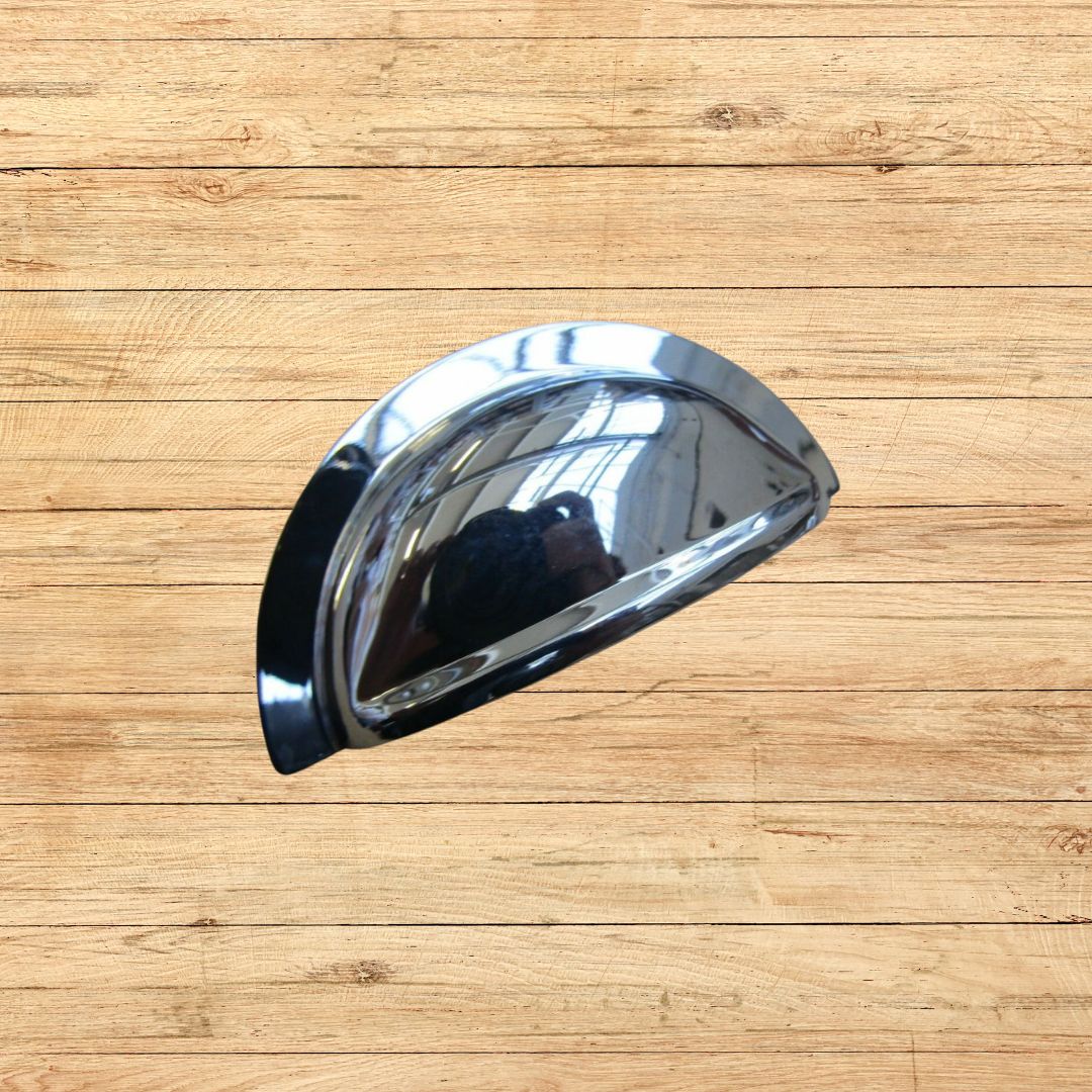Oxford Rear Fix Cabinet Cup Pull Handle polished chrome
