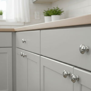 Oxford Round Cabinet Knob Polished Chrome 38mm