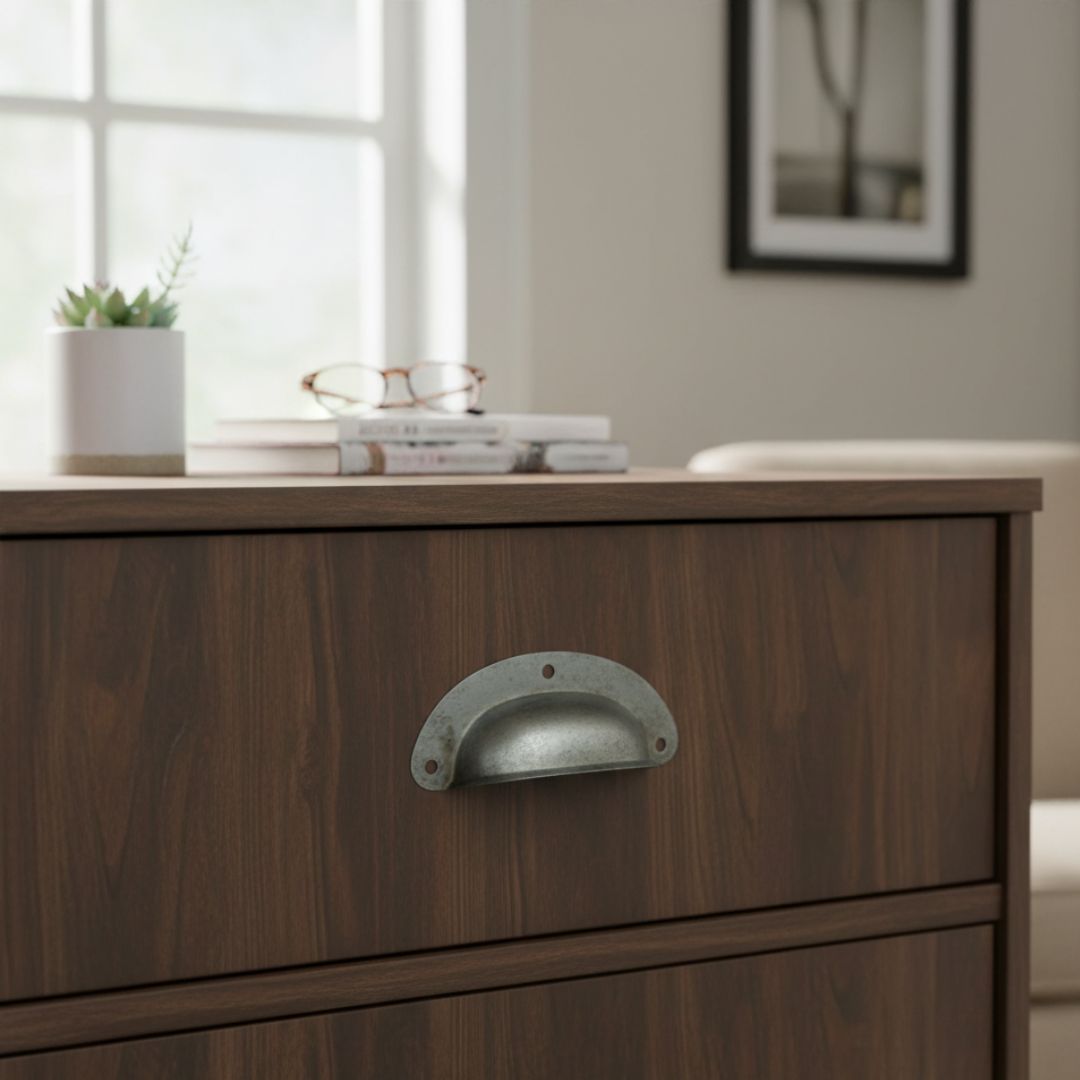 Pack of 10 3'' Steel Cup Pull Handle Antique Iron