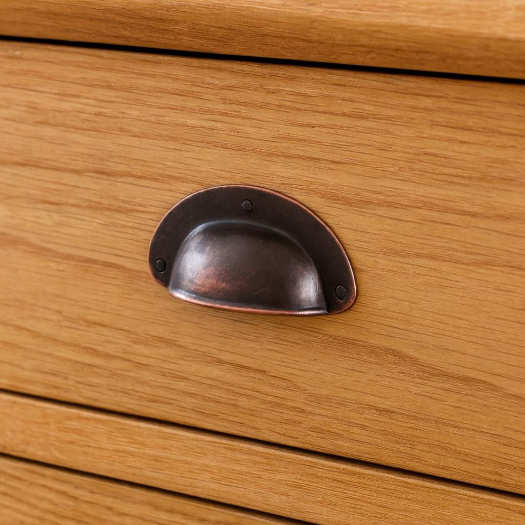 Pack of 10 3'' Steel Cup Pull Handle Antique Copper