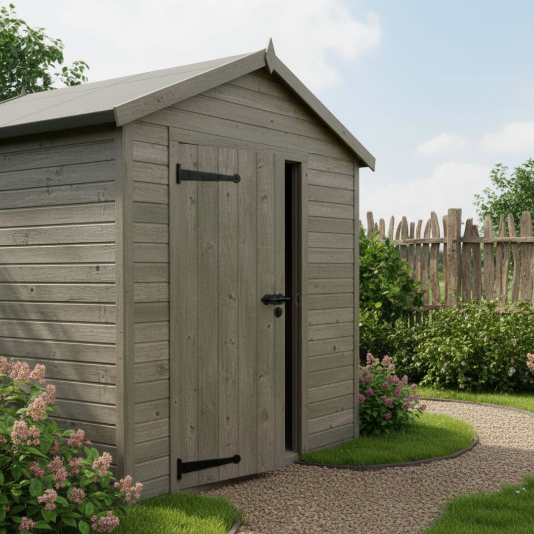 Pair of Penny End Cabinet Door Hinges Black Wax Finish 8"