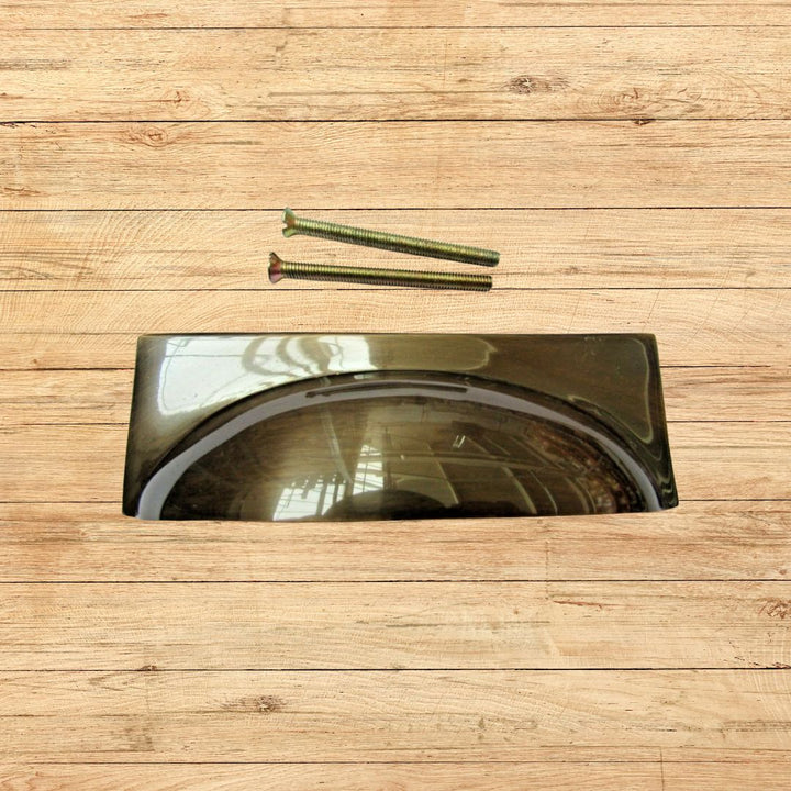 Antique Brass Rear Fix Rectangular Cup Pull
