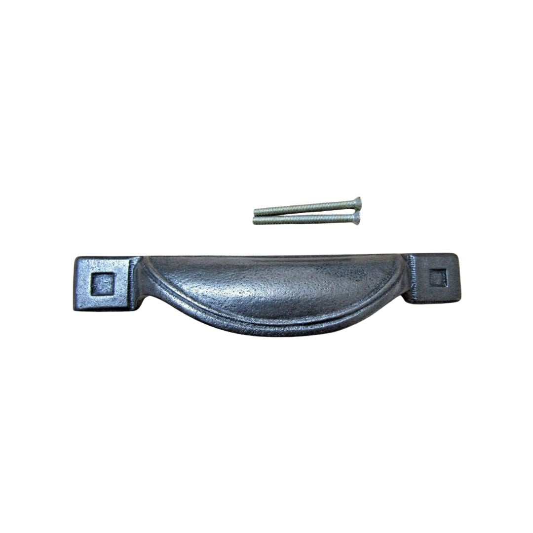 Rear Fix Slim Cup Pull Large Antique Iron
