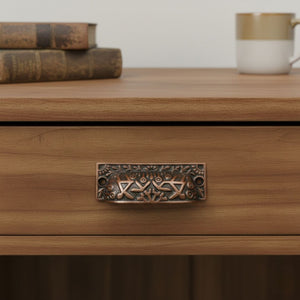 Rectangular Inca Cup handle Antique Copper on Iron
