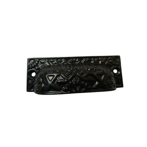 Rectangular Inca Cup handle Black on Iron
