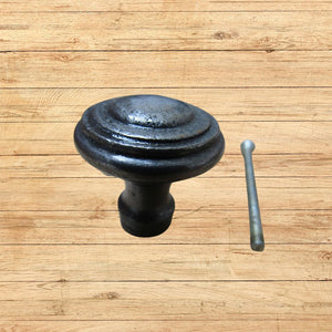 Rimmed Cabinet Knob Antique Iron
