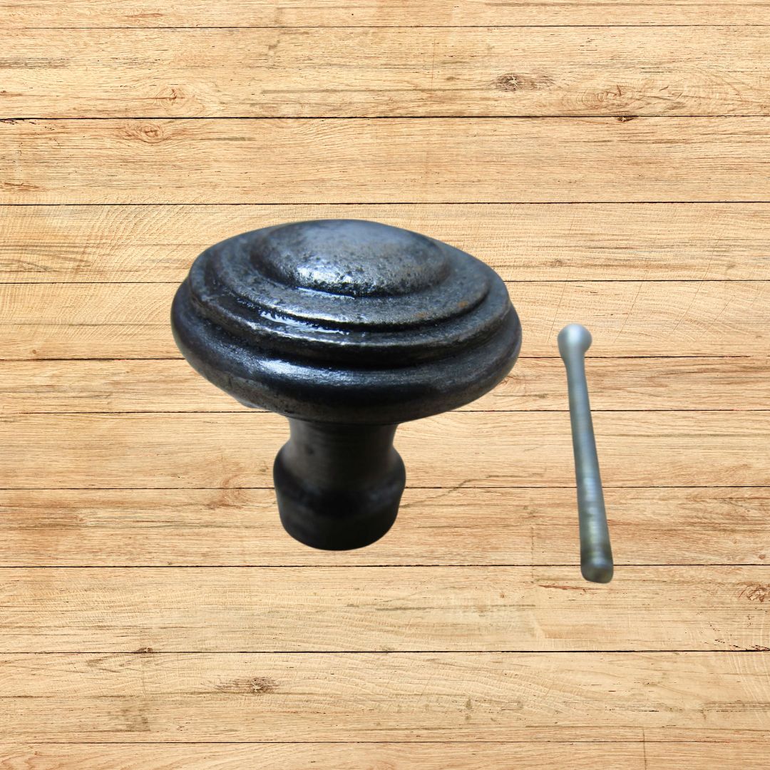 Rimmed Cabinet Knob Antique Iron
