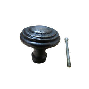 Rimmed Cabinet Knob Antique Iron
