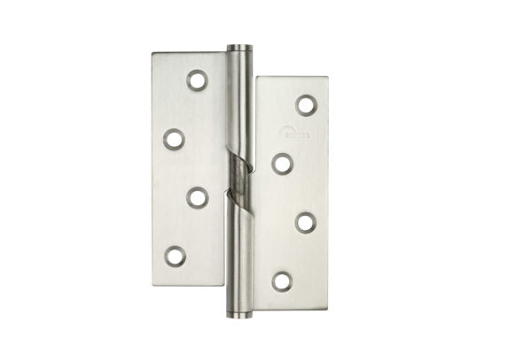 Rising Butt Door Hinge 102x76x2mm Left Hand Self Closing Satin Stainless Steel