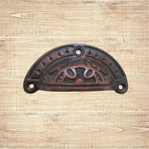 Antique Copper Round Inca Cup Pull 