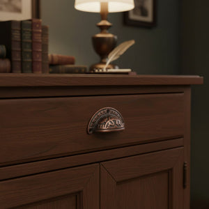 Antique Copper Round Inca Cup Pull 