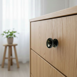 Round Cabinet Knob Black Nickel 30mm
