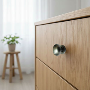 Round Cabinet Knob Satin Chrome 30mm
