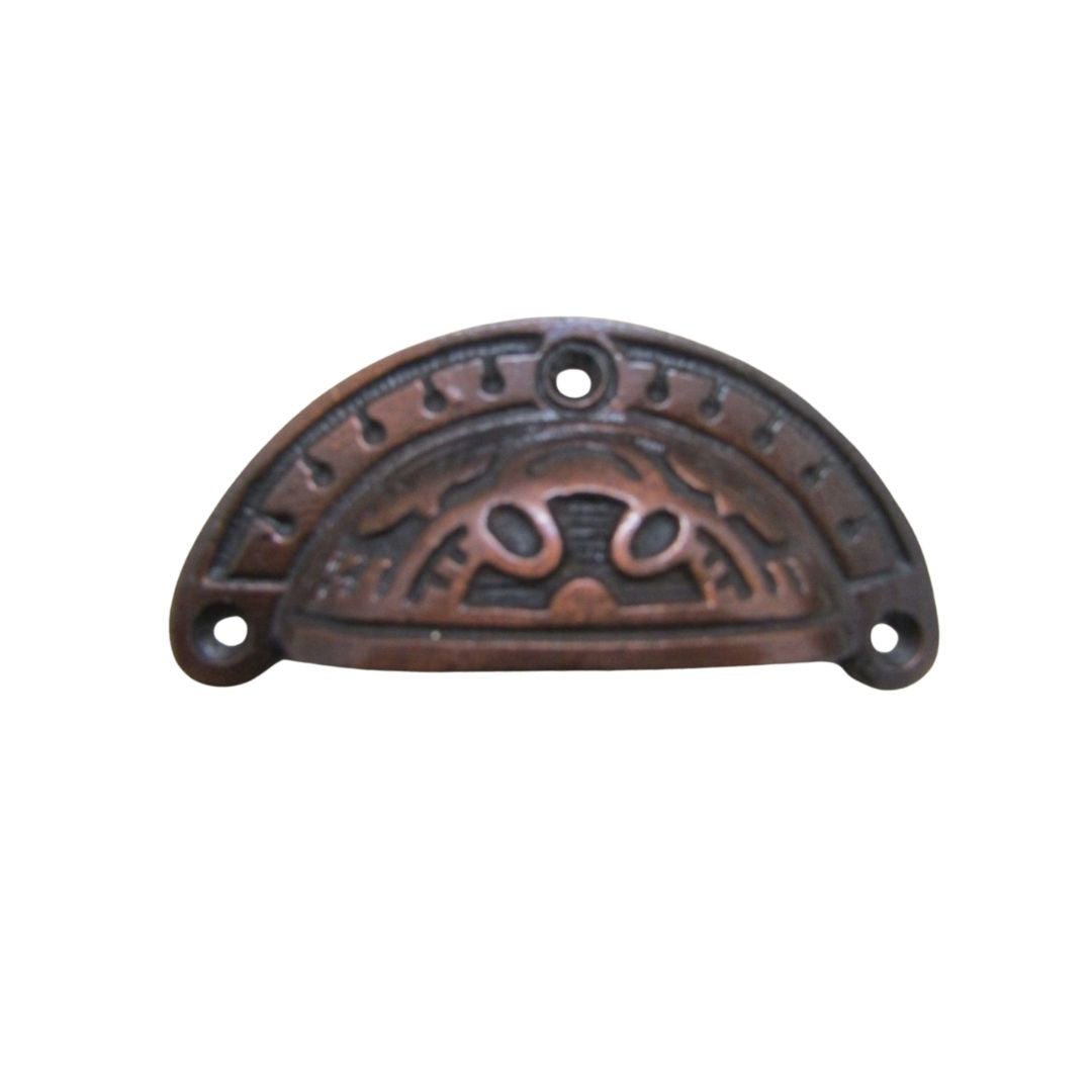 Antique Copper Round Inca Cup Pull 